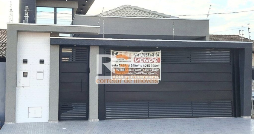 Casa 240m², 4 qrtos, 3 banhos, SPA 5pessoas, Área gourmet