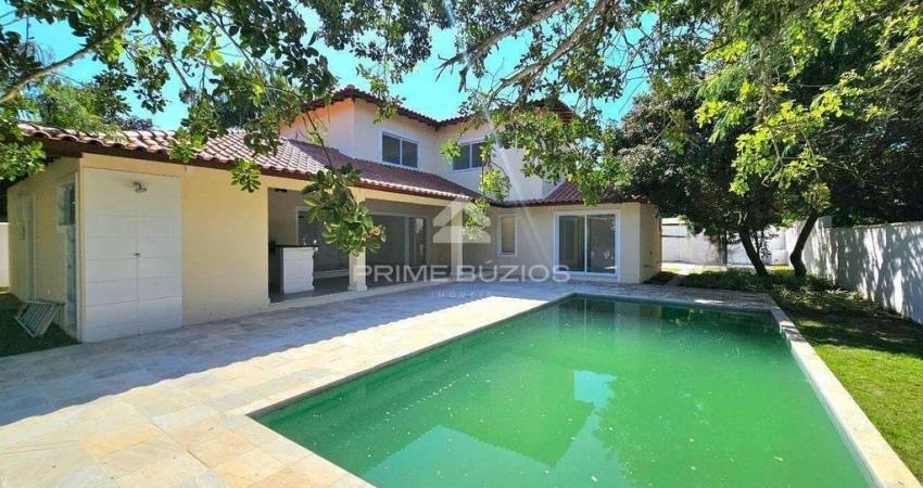 Casa nova à venda com 4 suítes, piscina e área gourmet, 3 vagas na Marina, Armação dos Buzios , RJ