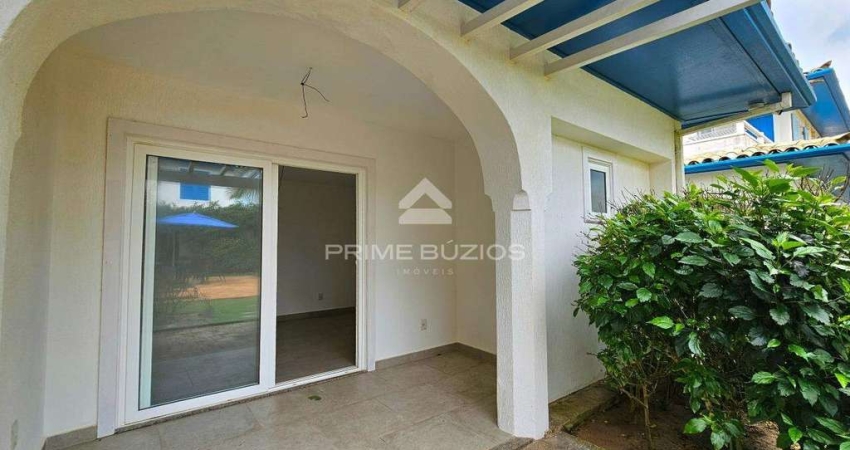 Flat/casa em condomínio frontal mar com 1 quarto (1 suíte) na praia Rasa, Armação dos Buzios, RJ