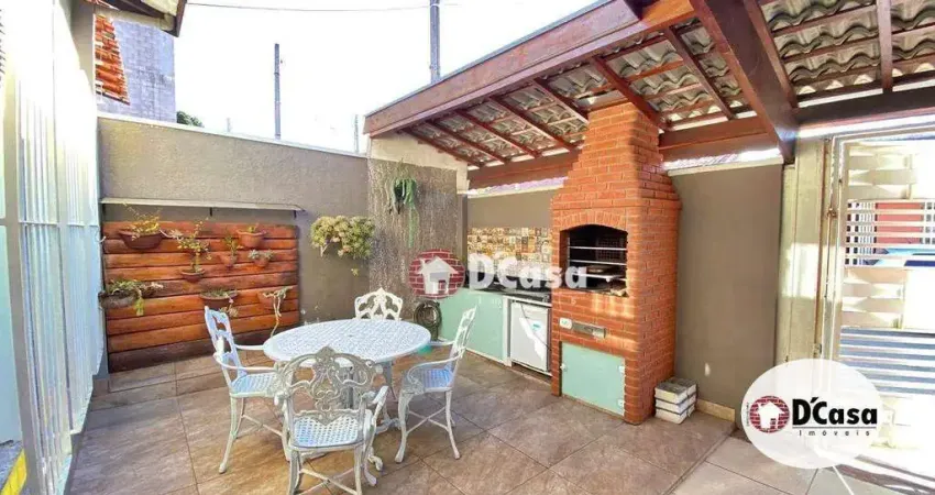 Casa térrea à venda com 3 quartos e área gourmet, no bairro Flamboyant, Taubaté-SP.