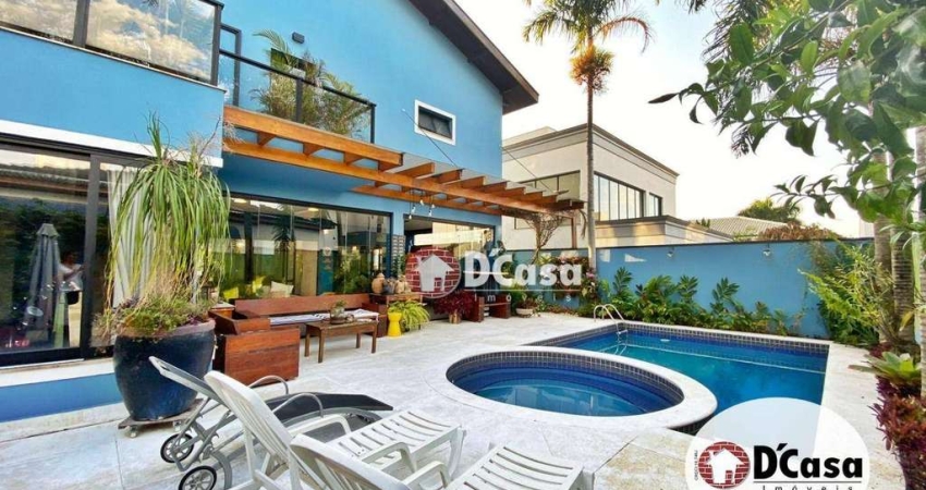 Casa mobiliada à venda com 4 suítes e 441m2, no condomínio San Marco, Taubaté SP.