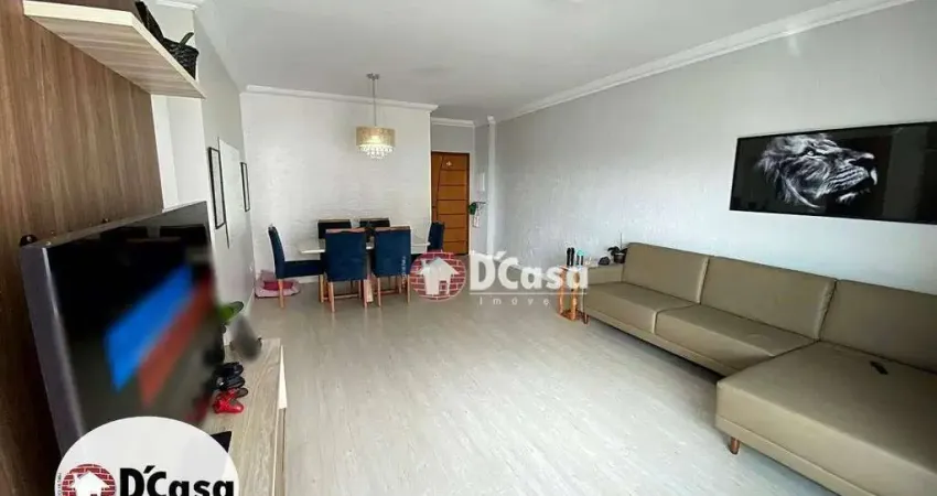 Apartamento à venda com 3 quartos, armários planejados e varanda gourmet, bairro Independência, Taubaté/SP.
