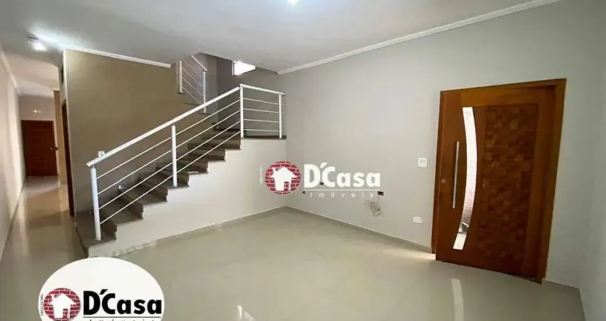 Sobrado à venda com 3 quartos e terraço gourmet, bairro Monção, Taubaté - SP.