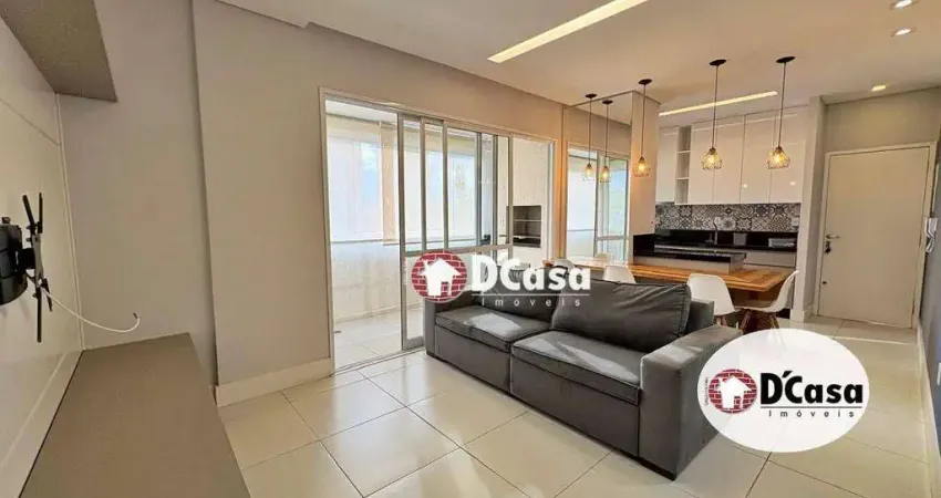 Apartamento semimobiliado à venda com 2 quartos e varanda gourmet, condomínio le ville, bairro jardim das nações, taubaté-sp.