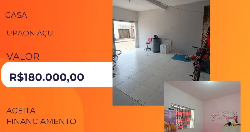 Casa para venda no upaon açu  , otima localização , paço do lumiar - ma .