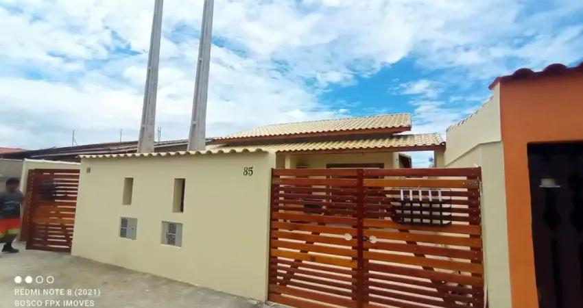 Casa para venda em itanhaém, tupy, 2 dormitórios, 1 banheiro, 2 vagas