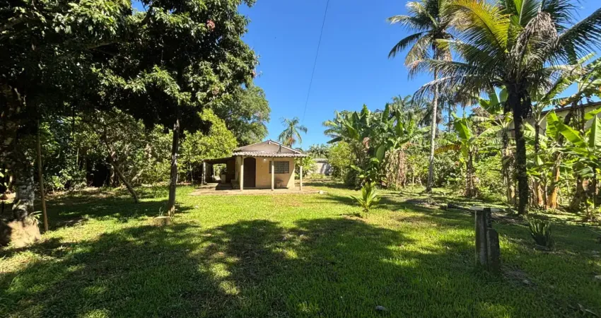 Chácara localizada lado serra em Ana Dias, Peruíbe, a 100 m da rodovia, com 3.200 m², 2 quartos, 1 banheiro, 1 sala, 1 cozinha, espaço gourmet com churrasqueira, jardim e vaga para 10 automóveis – Ana