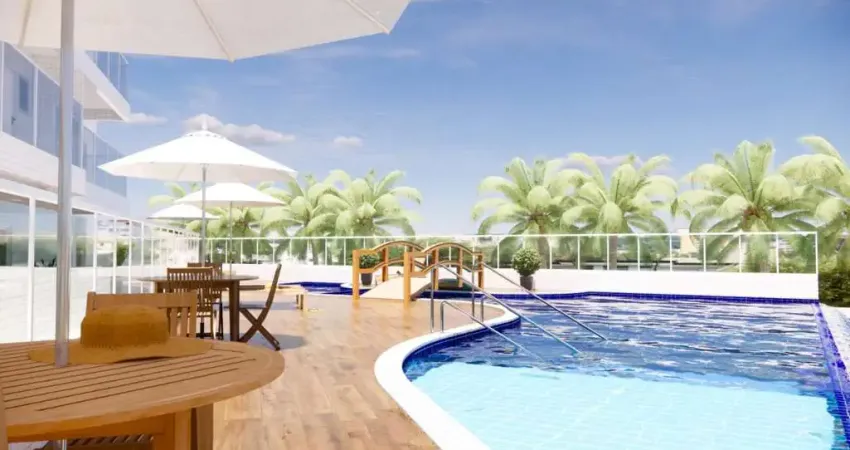 Apartamento com piscina e 2 quartos em Praia Grande.