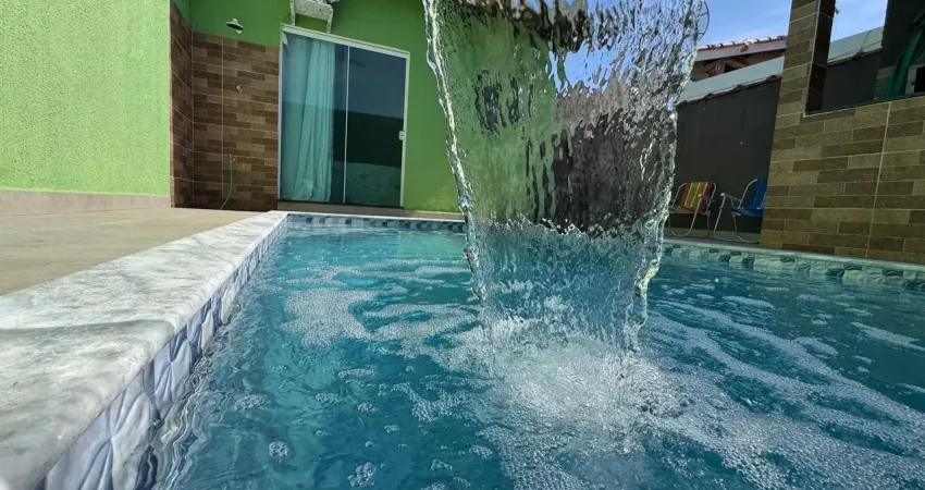 Casa à 700m do mar com piscina e área gourmet,  no bairro jardim nova peruíbe