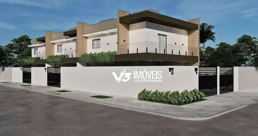 Sobrado com 3 dormitórios à venda, 86 m² por r$ 530.000 - balneário praia grande - matinhos/pr