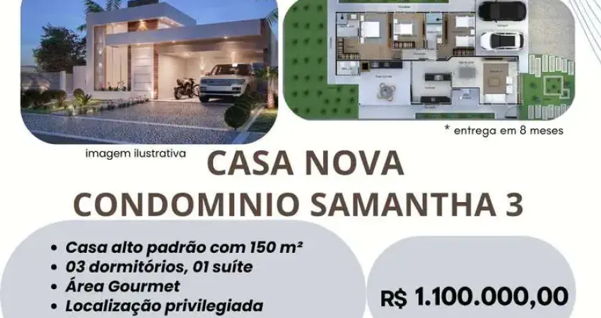 Samantha 3 - Casa Alto Padrão em Jardins de Samantha III, Araras/SP
