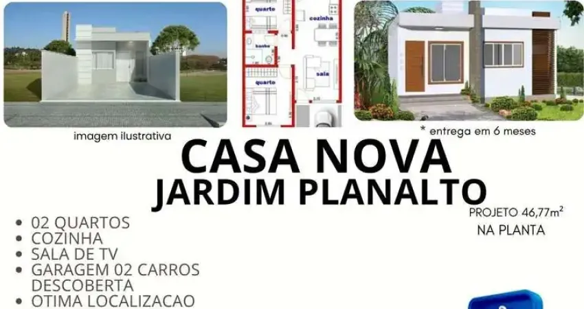 Casa com 2 quartos à venda na Rua Carlos Cabriene, Jardim Planalto, Araras