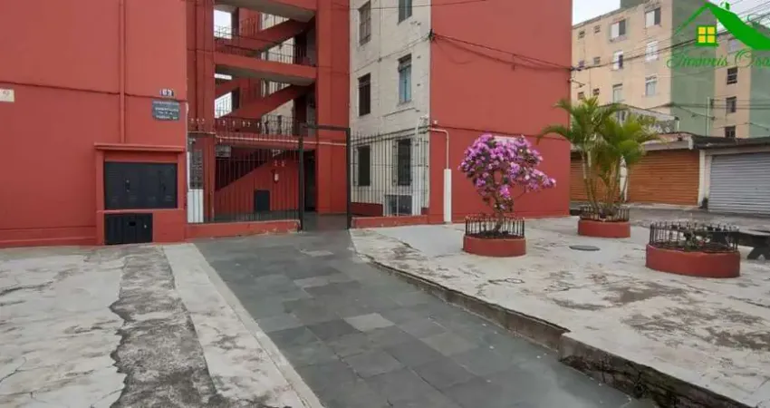 Apartamento à venda em carapicuíba-sp, 2 quartos, 3 salas, 1 banheiro, 48m², no conjunto habitacional presidente castelo branco.