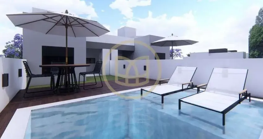 Casa geminada com piscina a venda - loteamento nova governador