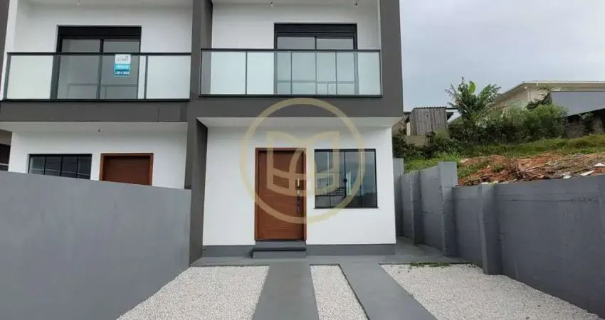 Casa geminada com 2 quartos, areias de cima - governador celso ramos