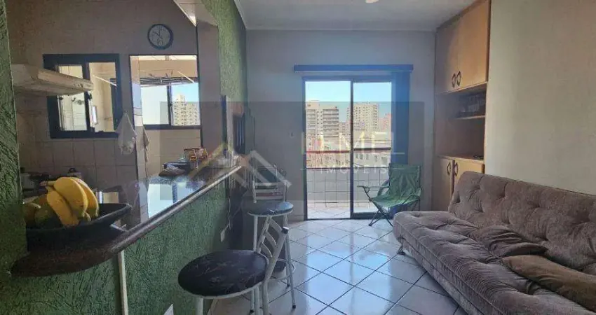 Apartamento para venda em praia grande, vila tupi, 1 dormitório, 1 banheiro, 1 vaga