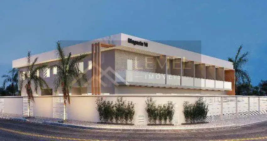 Sobrado em condomínio para venda em praia grande, mirim, 2 dormitórios, 2 suítes, 1 banheiro, 1 vaga