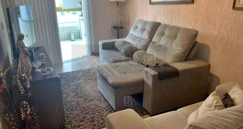 Apartamento para venda em praia grande, vila tupi, 3 dormitórios, 1 suíte, 1 banheiro, 2 vagas