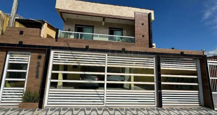 Sobrado em condomínio para venda em praia grande, maracanã, 2 dormitórios, 2 banheiros, 1 vaga