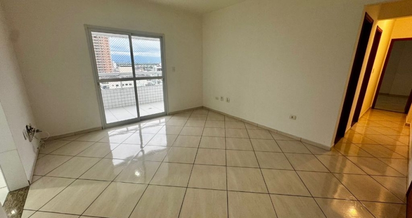 Apartamento 02 dormitórios, 01 suíte, com 86m de área útil, sacada gourmet com vista livre em andar alto para locação na Vila Guilhermina em Praia Grande-SP