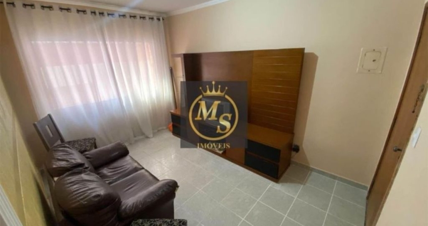 Oportunidade para locação, sendo 01 dormitorio, apenas 200m da praia no Canto do Forte em Praia Grande -SP