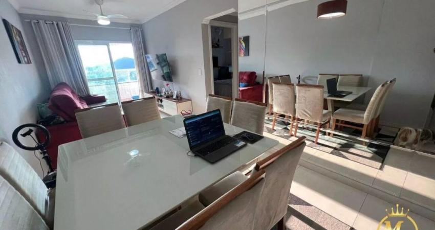 Alto padrão, no Canto do Forte, todo mobiliado, andar alto com vista livre e lazer completo!!!