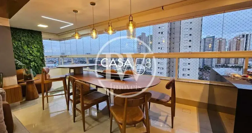 Apartamento Mobiliado de Alto Padrão à Venda no Setor Bueno | 170m² | 3 Suítes