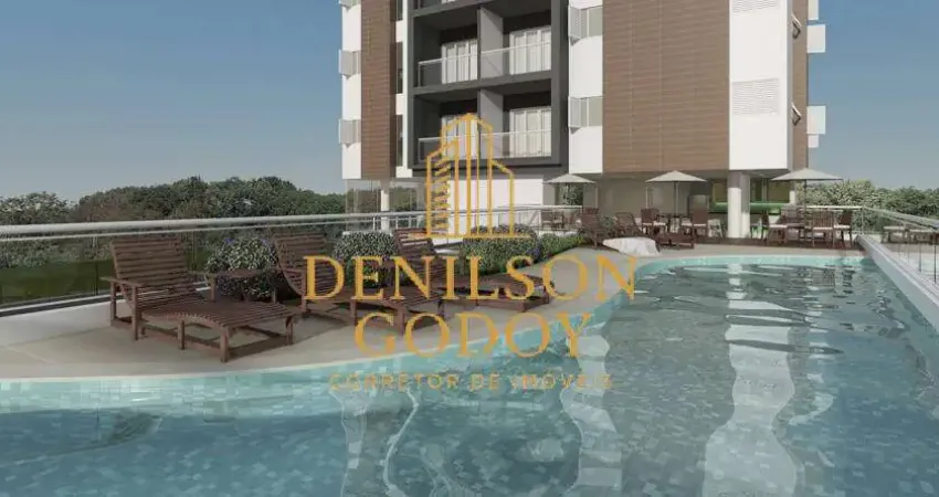 Apartamentos de 2 quartos (suíte), varanda gourmet, piscina, fitness e SPA.