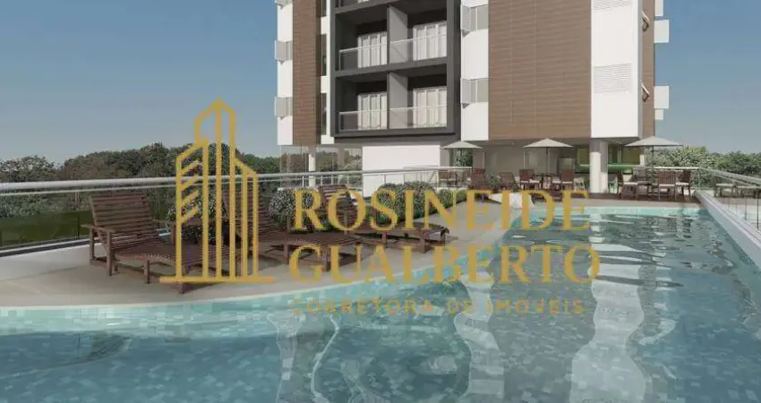 Apartamentos de 2 quartos (suíte), varanda gourmet, piscina, fitness e spa.