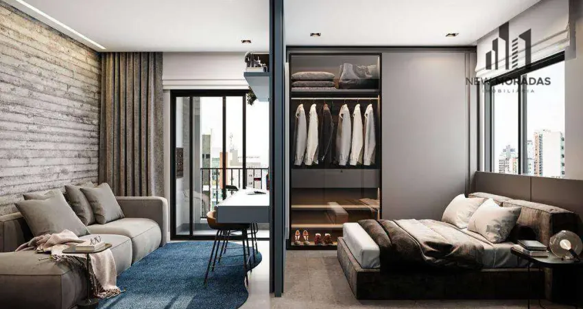 Lançamento lunetto, studio à venda, 23 m²- água verde - curitiba