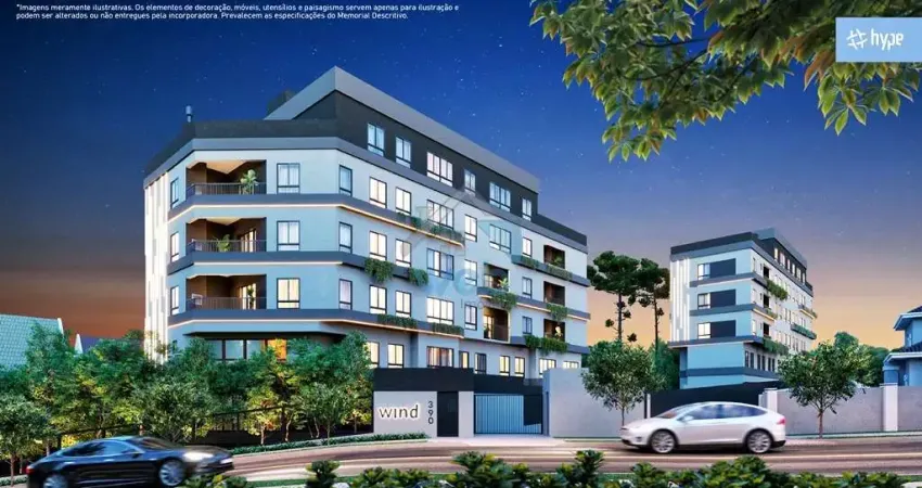 Wind urban habitat - apartamentos à venda no bairro santa felicidade, com plantas loft, studio, 2 e 3 quartos com suíte.