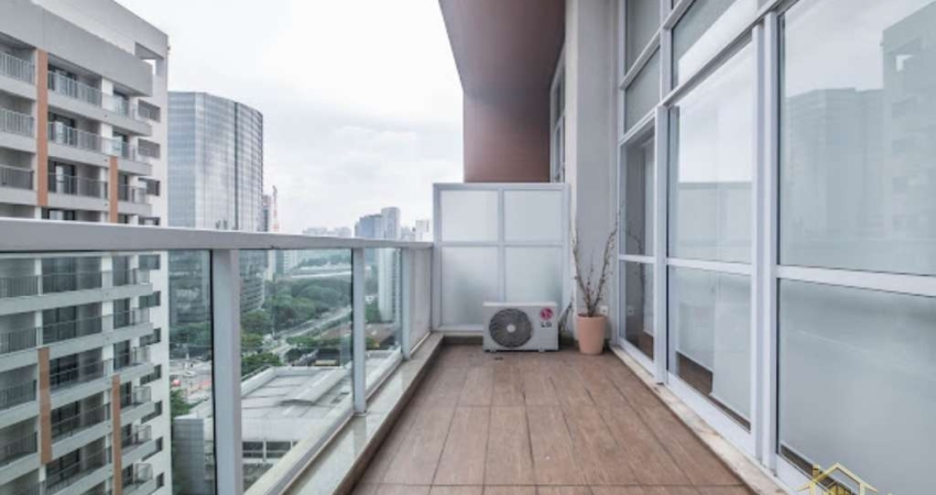 Apartamento aconchegante e bem localizado no Brooklin com varanda, confira!