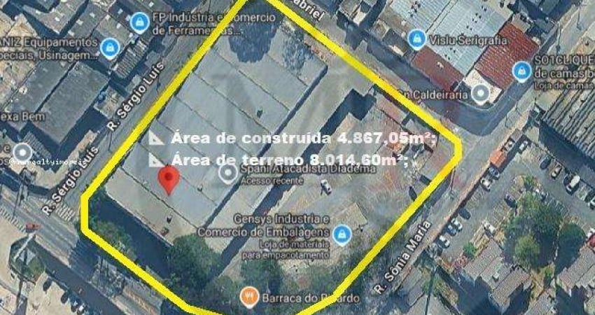 Galpão para Locação em Diadema, Serraria, 20 banheiros, 70 vagas