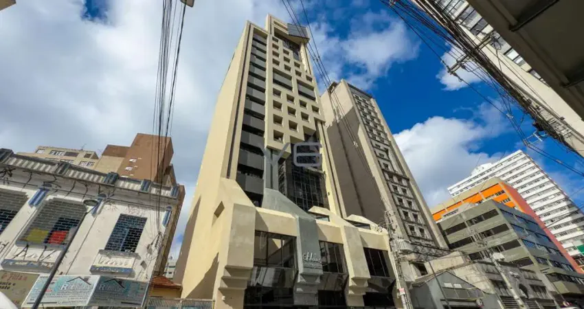 Sala comercial em edifício com 37,43 m² privativos, no centro, curitiba-pr