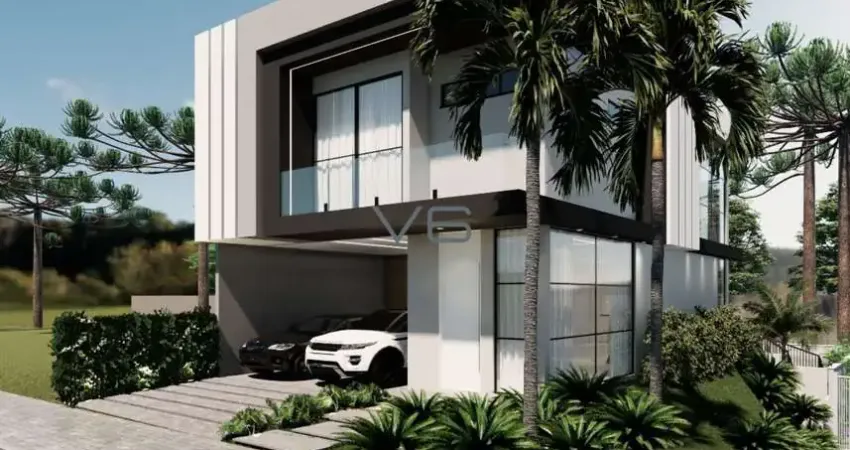 Sobrado em condomínio com 3 suítes, 2 vagas de garagem, 238m² privativos, no tanguá, curitiba- pr.