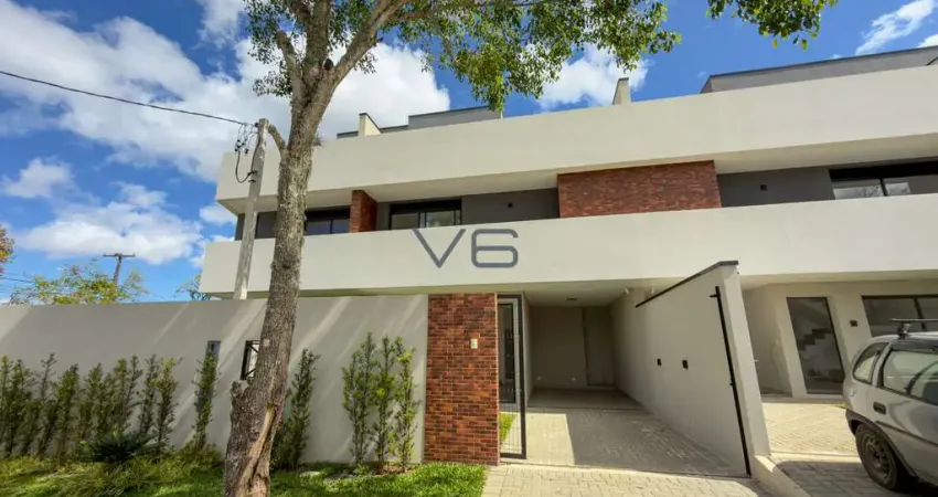 Sobrado com 3 quartos, 1 suíte, 2 vagas de garagem, 194,37m² privativos, no santa felicidade, curitiba-pr.