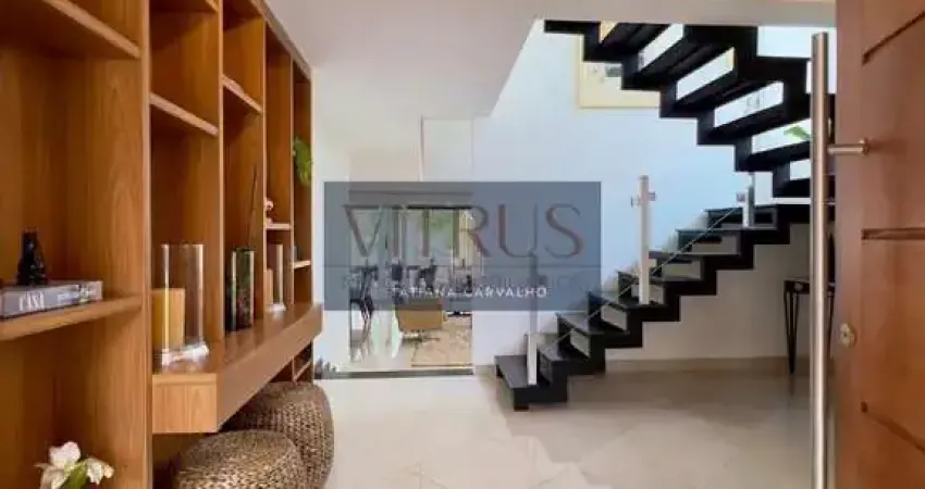 : luxuosa casa estilo americano no alphaville dom pedro i - 4 suítes e área gourmet