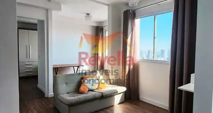 Apartamento mobiliado de 1dorm e sala ampliada para locação na cidade patriarca