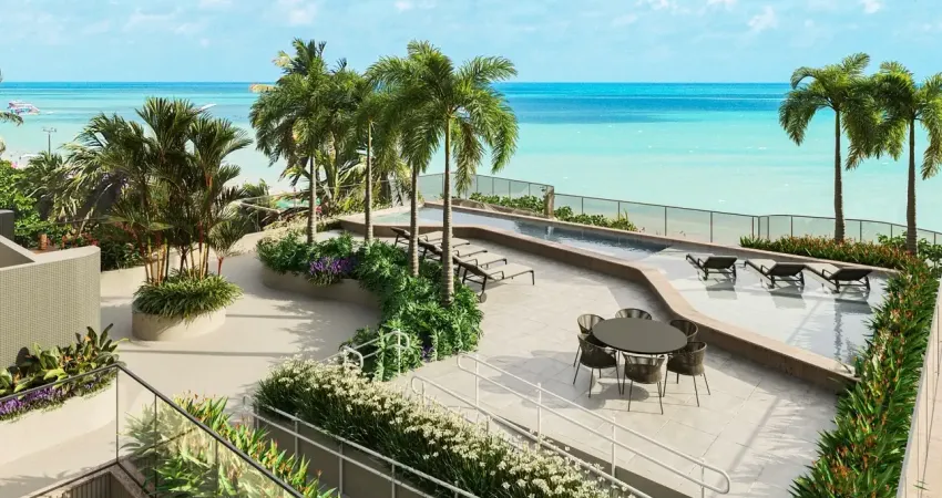 Cobertura exclusiva à beira-mar no cabo branco em uma das praias mais encantadoras de joão pessoa, com vista permanente para o mar