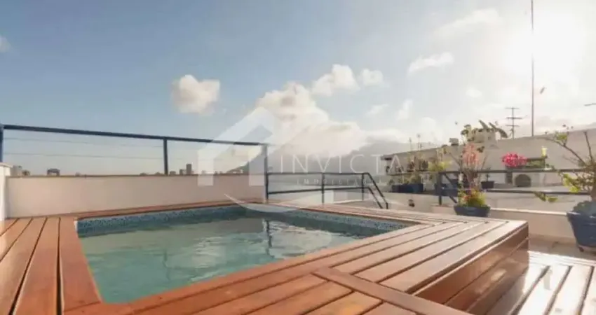 Maravilhosa cobertura com piscina e vista total para a lagoa!!!