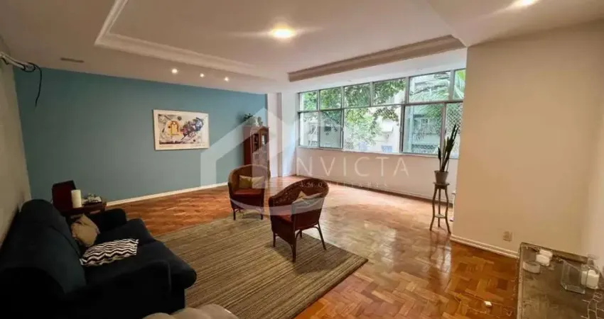 130m² na rua tonelero . planta impecável, vaga e exclusividade em copacabana