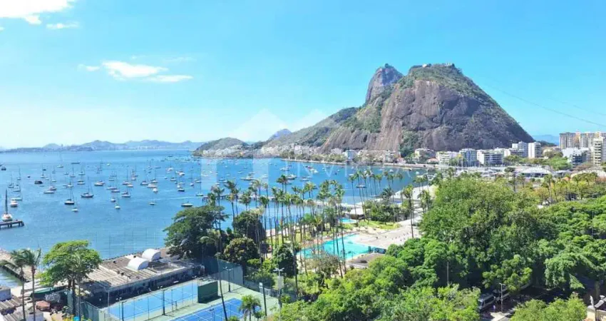 Excelente apartamento cobertura de 2 quartos, com vaga na escritura, varanda , sauna, hidromasagem, e com vista panoramica para o pão de açucar e a bahia de guanabara. Em frente a ufrj urca.