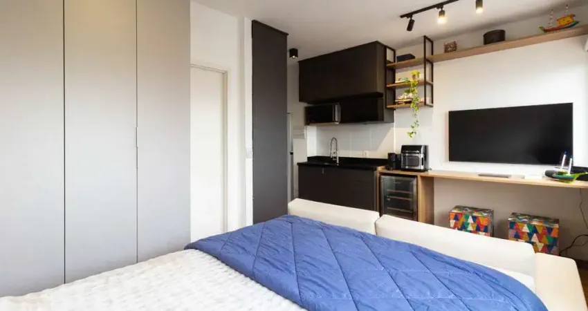 Apartamento tipo para venda em pinheiros com 1 quarto, sendo 1 suíte, 24m²