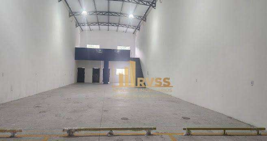 Galpão/Depósito/Armazém A/C 313m², H= 7m, 2 Wc, Mezanino 45m² recém-construído