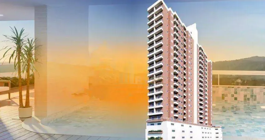 Apartamento 44,66m² com 1 Dormitório, Sala integrada a Varanda Gourmet, 1 Wc, Cozinha de serviços integrada e Área de serviços e 1 vaga coberta.