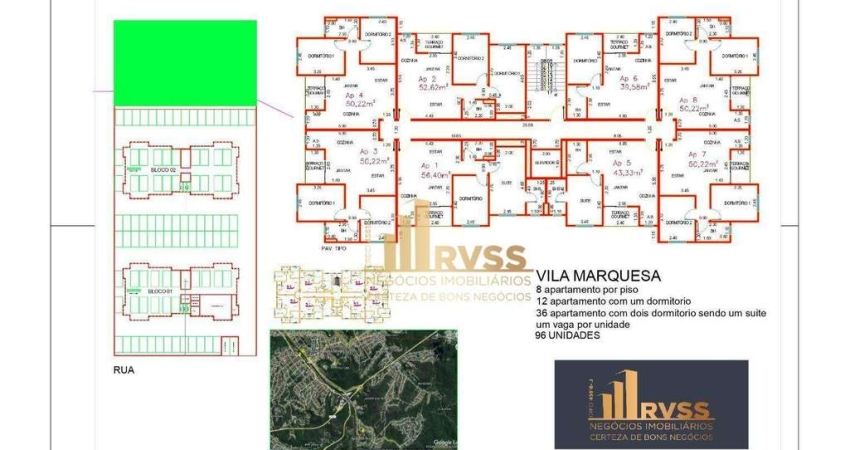 OPORTUNIDADE PARA CONSTRUTORES E INVESTIDORES!!! Terreno 3.750 m² totalmente plano com ESTUDO APTOS de 1 e 2 Dorms ACEITAMOS PERMUTA!!!