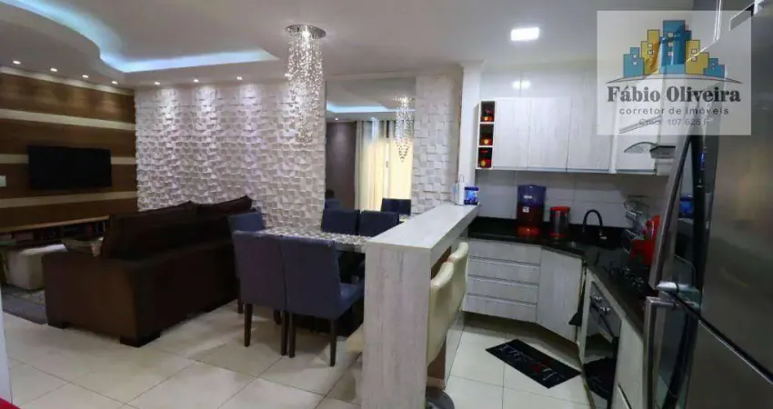 Apartamento com 2 dormitórios à venda, 50 m² por r$ 320.000,00 - jardim do estádio - santo andré/sp