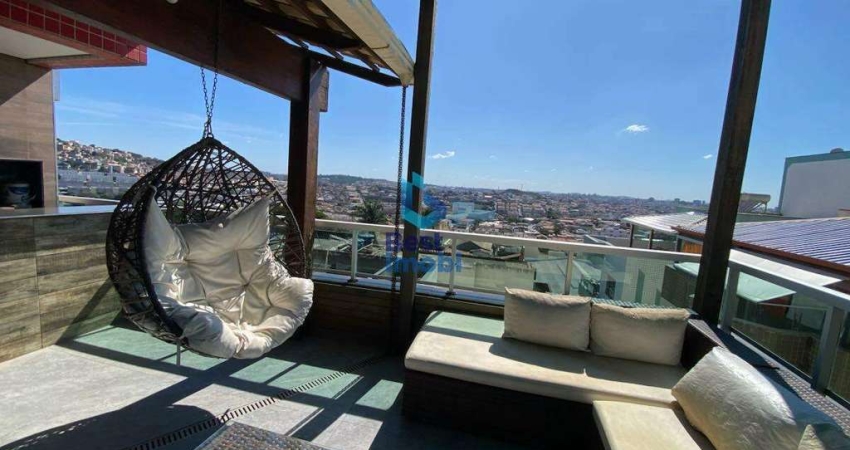 Cobertura à venda, 4 quartos, 2 suítes, 4 vagas, Amazonas - Contagem/MG
