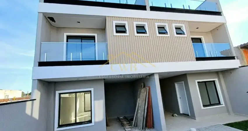 Sobrado Novo no Sítio Cercado | 3 Quartos (Suíte) e Terraço | Pronto para Morar!