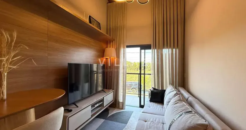 Apartamento mobiliado de dois quartos (1 suíte) + home office e rooftop no campo